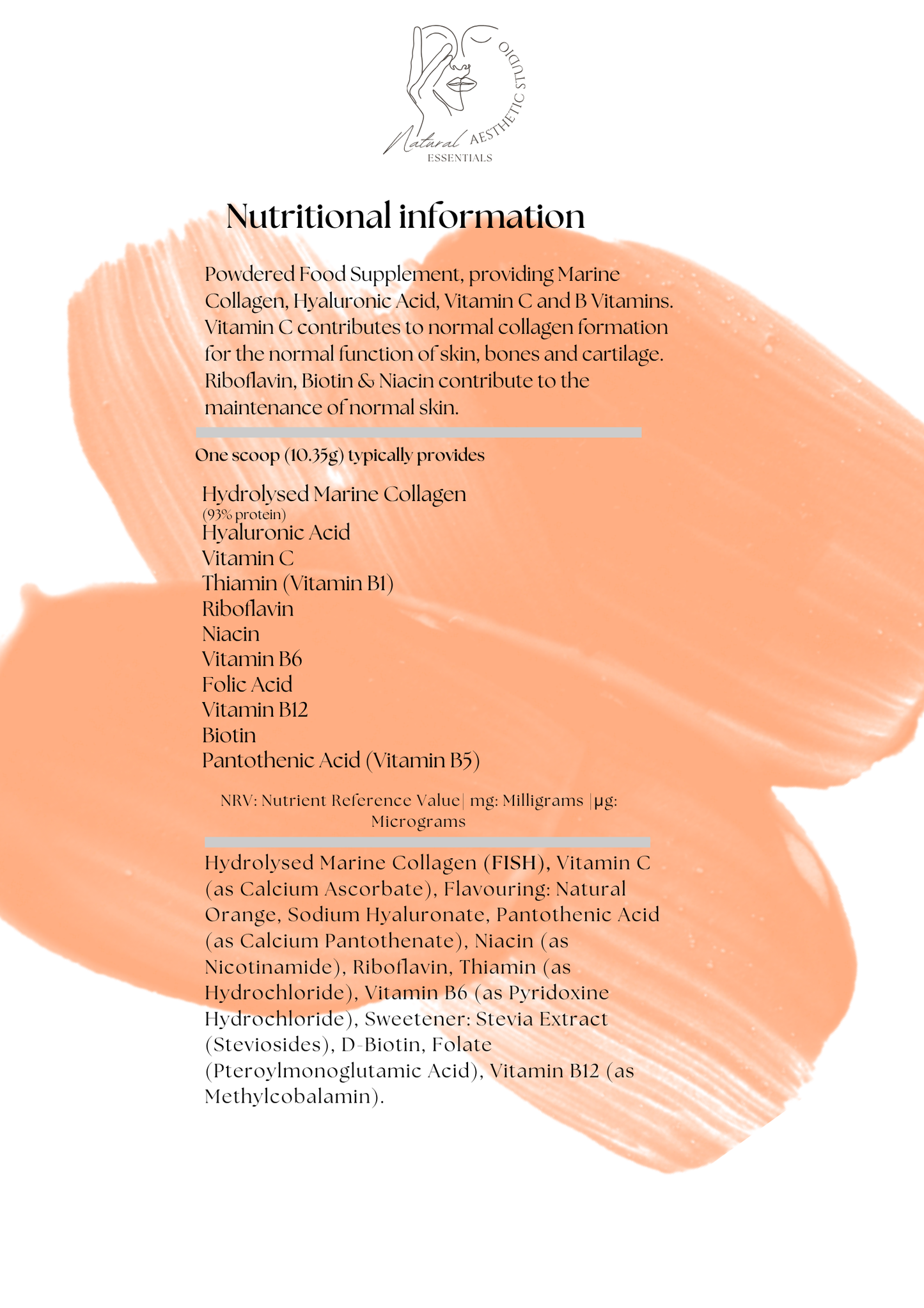 Marine Collagen - Orange Flavour